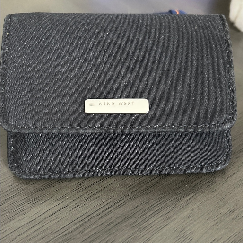 Nine West black cardholder. 4”x3” nylon keychain